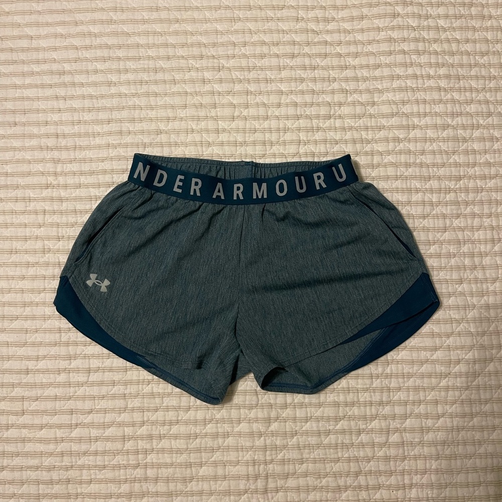 Under Armour Women's Blue/Green Shorts